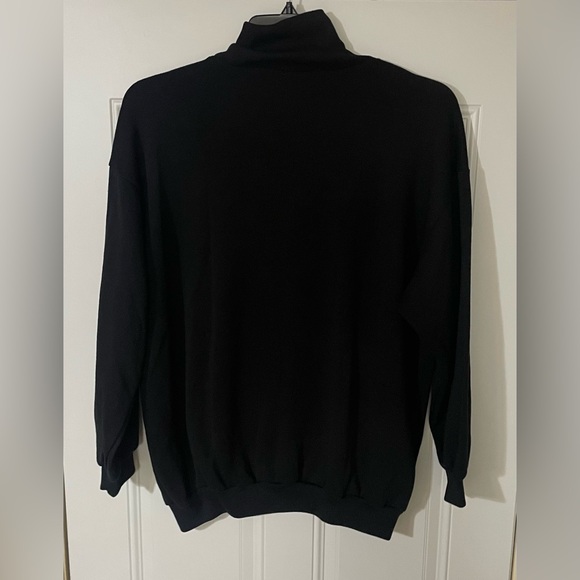 Vintage Rafael Womens Black Country Western Crew neck Sweater Large Cowboy - Picture 4 of 5